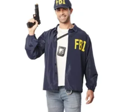 Kit agente FBI per adulti: giacca e berretto