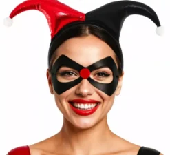 Kit Arlecchino per donna: fascia per capelli e mascherina per gli occhi