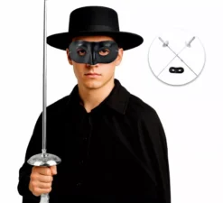 Kit Bandit: Maschera e 2 Spade di Plastica (60x9 cm)