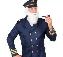 Kit Capitano Lupo di Mare: Berretto, Barba e Pipa