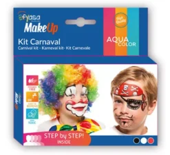 Kit Carnevale di 3 Colori all'Acqua di 3X2 gr