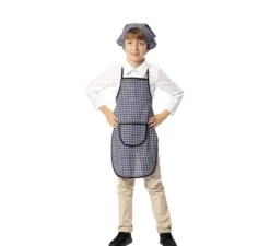 Kit costume da venditore di castagne per bambini: sciarpa e grembiule