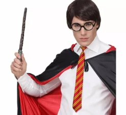 Kit da mago apprendista: occhiali, bacchetta e cravatta