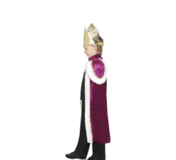 Kit da mago o Costume: cappotto e corona per bambino