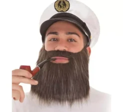 Kit da marinaio: cappello, barba e pipa