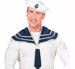 Kit da marinaio per adulti: cappello e collare