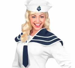 Kit da marinaio per adulti: cappello e collare