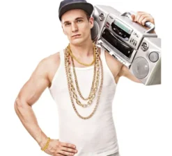 Kit da rapper: bracciale e collana in oro