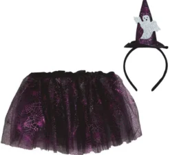 Kit Fantasma per Bambini: Tutù e Cerchietto 30 cm