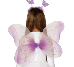 Kit farfalla: archetto, ali 55 cm e bacchetta