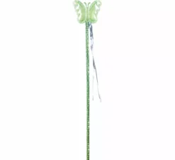 Kit Fata Farfalla Verde: Cerchietto, Bacchetta e Ali 35x40 cm