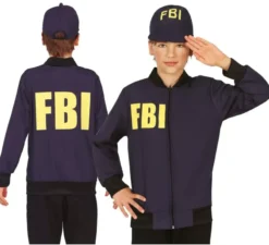 Kit FBI per bambini: cappello e giacca