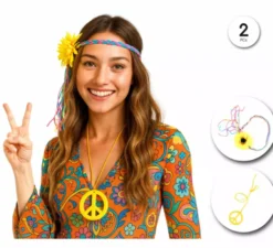 Kit Hippie: collana e cerchietto