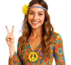 Kit Hippie: collana e cerchietto