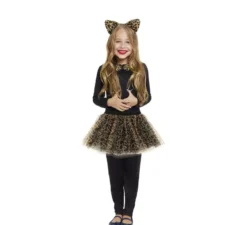 Kit Leopardo per bambini: tutù, fascia per capelli, papillon e coda