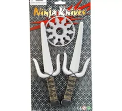 Kit ninja: 2 coltelli e 2 stelle