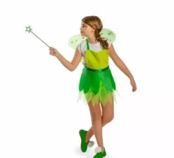 Kit o costume Green Fairy per bambina