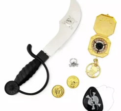 Kit pirata con spada di plastica in modelli assortiti