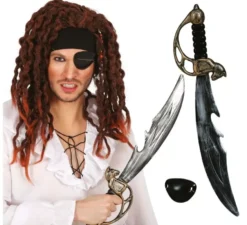 Kit Pirata: Spada e Toppa da 50 cm