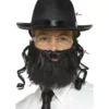 Kit rabbi: cappello con capelli, barba e occhiali