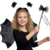 Kit ragno per bambini: diadema, bacchetta e ali 47x39 cm