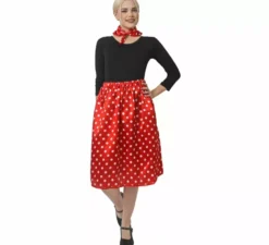 Kit Rasete Anni '50 da Donna: Sciarpa e Gonna