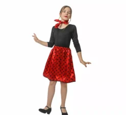 Kit Rasete Anni '50 per Ragazza: Sciarpa e Gonna