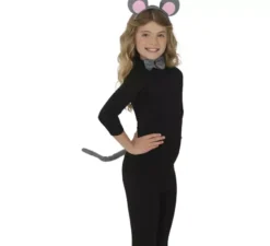 Kit topo per bambini: coda, orecchie e papillon