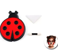 Kit trucco classico Ladybug: spugna, pennello e tavolozza di colori