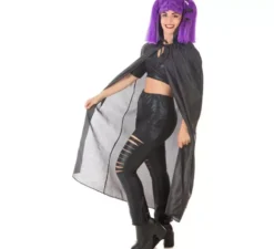 Kit Vampiro Viola Adulto: Mantello e Parrucca