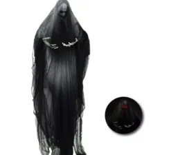 Lampadario Scheletro Nero con luce 190x158 cm