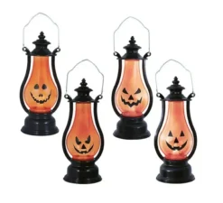 Lanterna Zucca con Luce assortita 16 cm