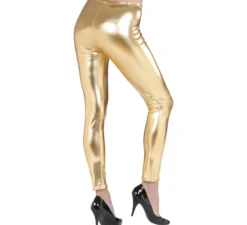 Leggings color oro metallizzato per donna