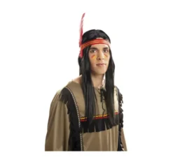 Lunga parrucca liscia indiana o indiana