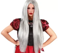 Lunga strega strega o strega grigia per Halloween