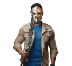 Machete da assassino giocattolo in plastica da 68 cm