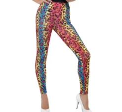 Maglia con stampa leopardo multicolor