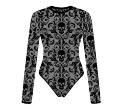 Maglia da donna con teschio traforato