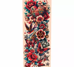 Manica per tatuaggio multicolore per adulti