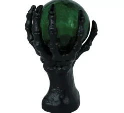 Mano con sfera di cristallo con luce 14,5x8 cm