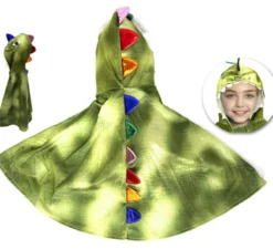 Mantello di drago verde per bambini