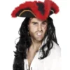 Marabù pirata cappello tricorno nero