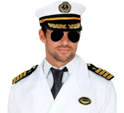 Marine Captain Kit: berretto, occhiali e passanti