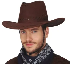 Marrone Cappello da cowboy Simil-Piel