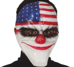 Maschera American Flag Clown