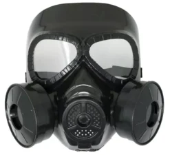 Maschera antigas in PVC nero