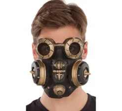 Maschera antigas nera Steampunk