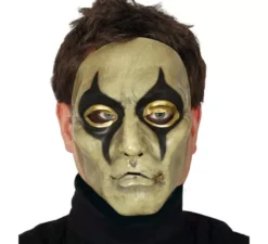 Maschera arlecchino con occhi dorati