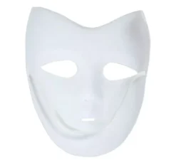 Maschera bianca per colorare