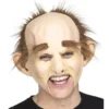 Maschera calva con sopracciglia extra lunghe
